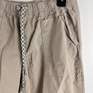 AERIE Womens elastic pullon wide leg trendy cargo pants tan/sand - XS